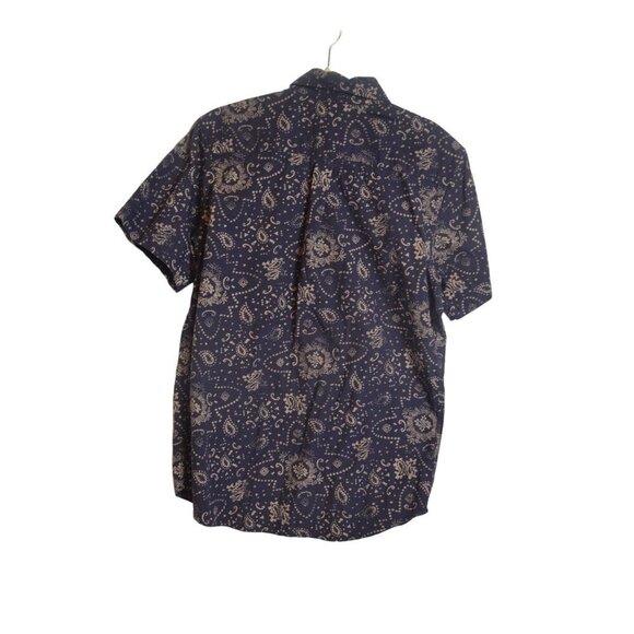 Obey Navy and Cream Casual Button Down Shirt - Picture 2 of 3